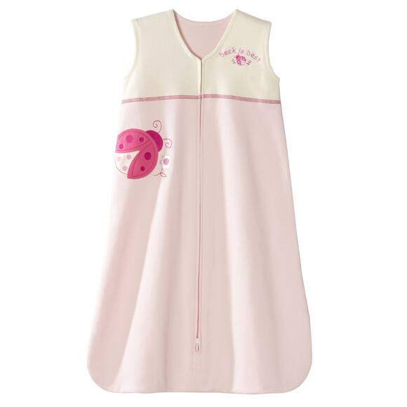 Halo Sleepsack Cotton Wearable Blanket, Pink Ladybug Size Small - Picture 1 of 4